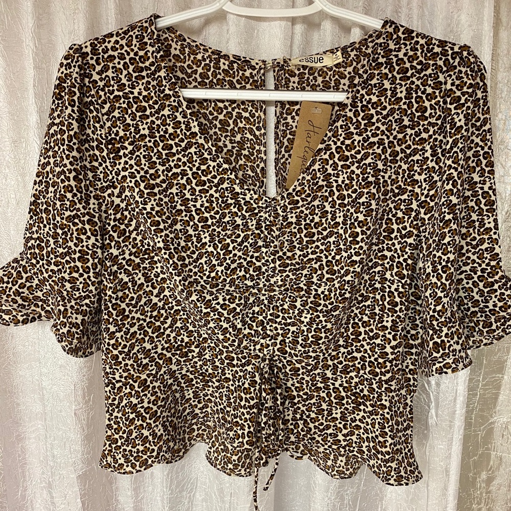 Cheetah crop top
